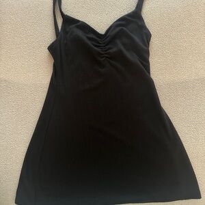 White Fox Mini Dress - Black Lacey Texture
Small